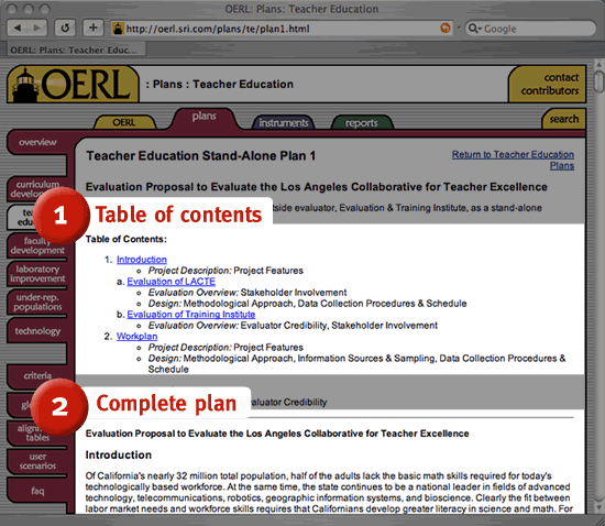 Screenshot displaying a complete plan.